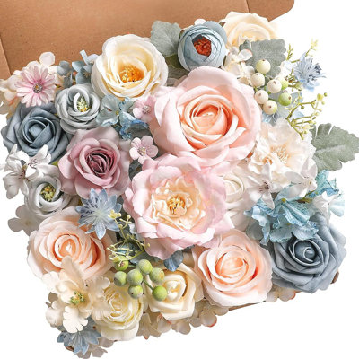 Flora Artificial Flowers Combo Box Set Faux Bulk F...