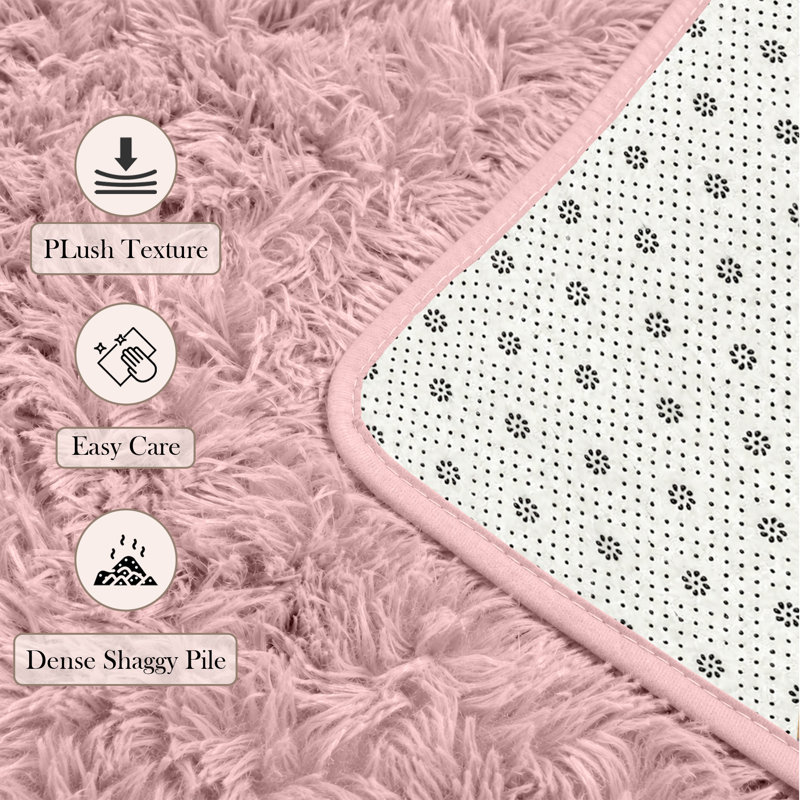 Adela Rectangle Shag Washable, Rectangle 80 x 150 cm