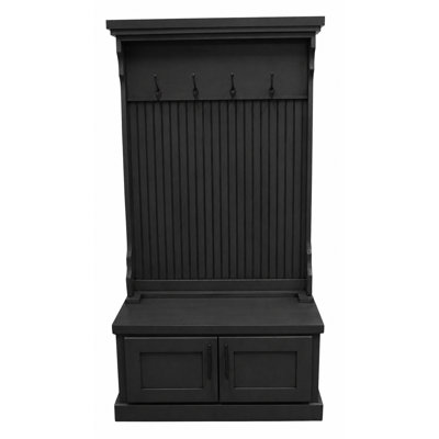 Brandley 37.5 " Wide Hall Tree with Shoe Storage and Storage Bench