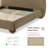 Mirelle Camel Headboard Platform Bed-58507936-58507938