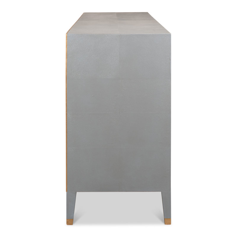 Shagreen 76'' W Sideboard, Storm Gray