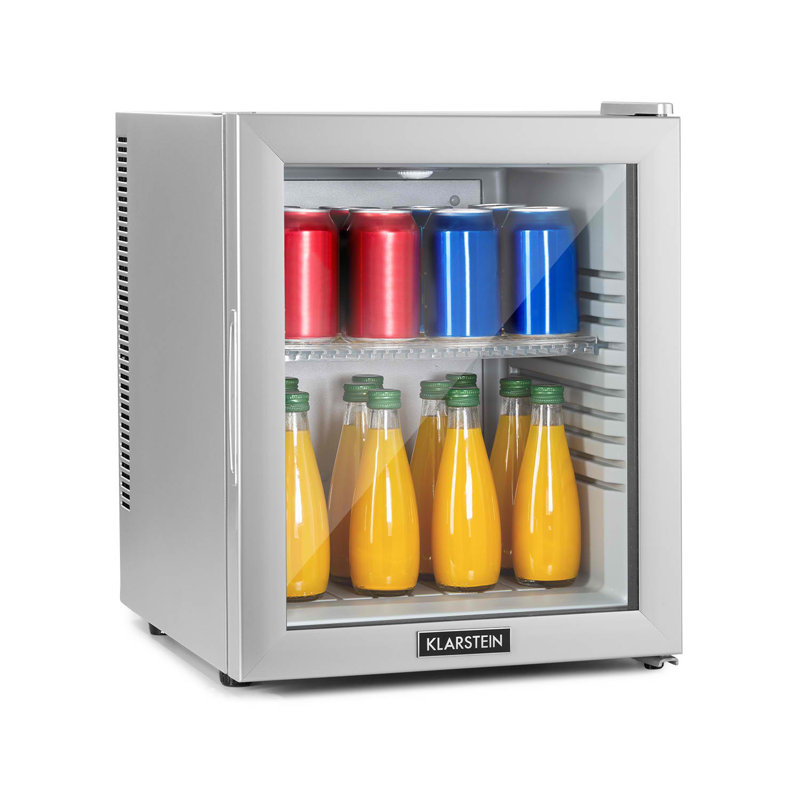 Klarstein Brooklyn 32m³ L Freestanding Mini Fridge, Silver