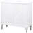 Angus White 2-Door Mandala Accent Cabinet Distressed