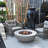 Concrete Outdoor Fire Pit with Lid