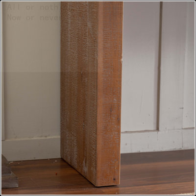 Rustic Farmhouse Console Table with Rope Trim