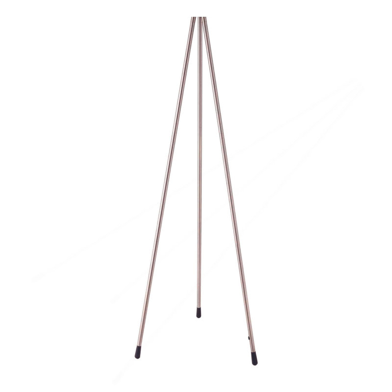 Lampe sur pied 59 po en métal avec finition blanche, design contemporain, Blanc