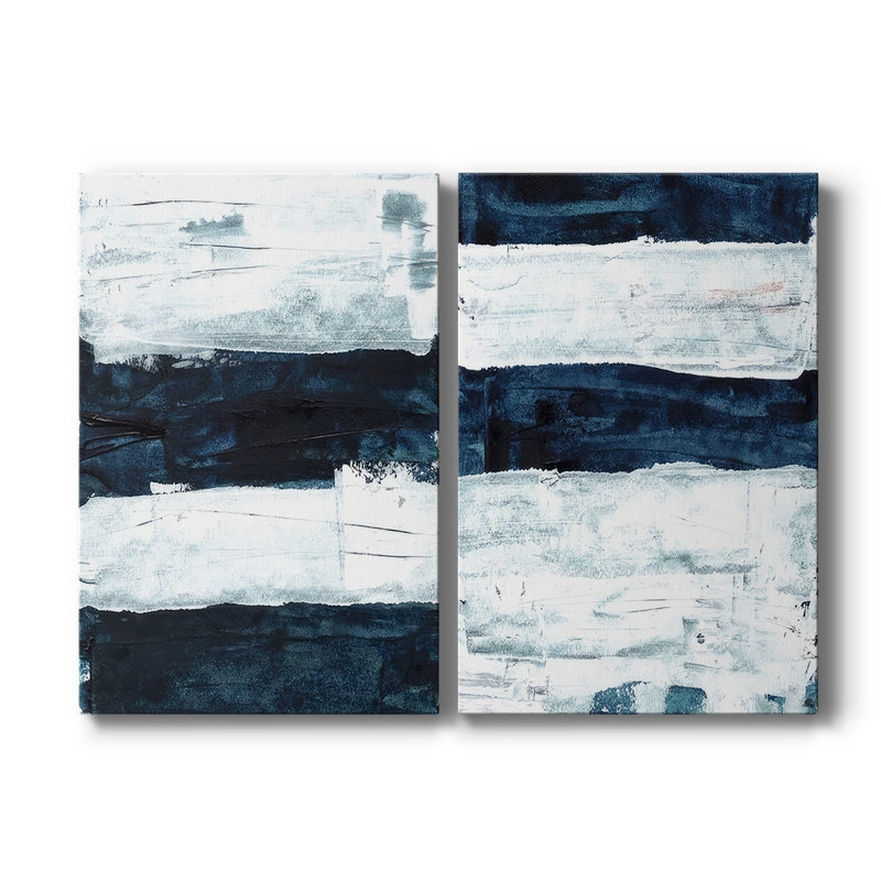 Deep Deep I - Toile tendue avec châssis de qualité supérieure - Prêt à accrocher, H 27 po x l 36 po