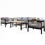 Ensemble de canapé modulaire d'extérieur 4 pièces avec coussins et table basse, parfait pour les rassemblements de patio, de jardin ou de balcon-1089327736