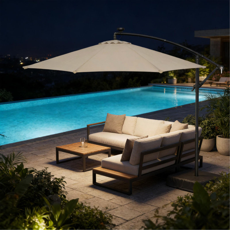 Parasol de jardin, parasol d'extérieur, parasol de patio en porte-à-faux