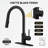 Expedition Series 16 In. 1-Handle Pull-Down Sprayer Kitchen Faucet In Matte Black With 1.8 GPM And Dual Spray Modes-119472202