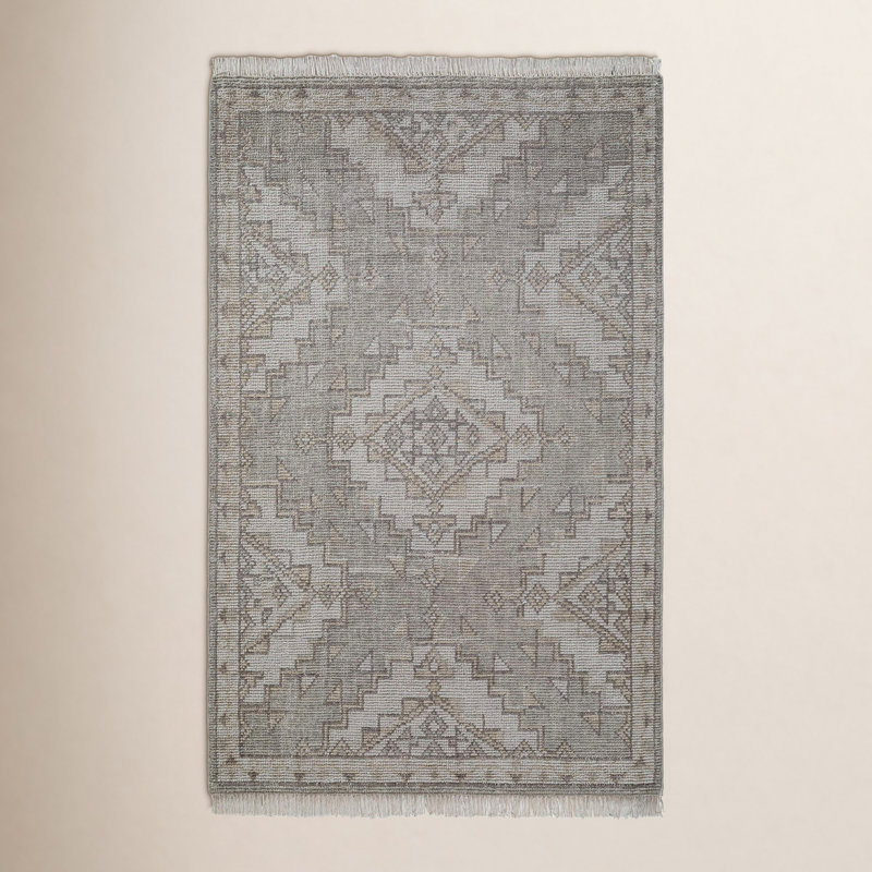 Tapis en laine noué à la main Maeve Whitley, Rectangle 2 pi x 3 pi