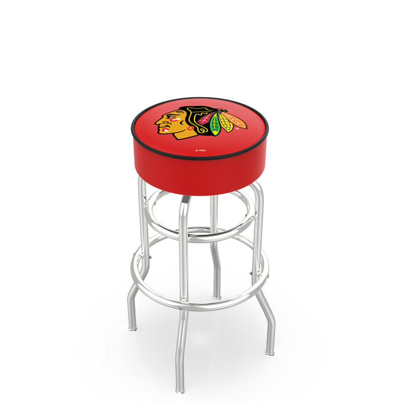 Tabouret de bar et de comptoir NHL, Tabouret de comptoir (siège d'une hauteur de 25 p, Chicago Blackhawks - rouge