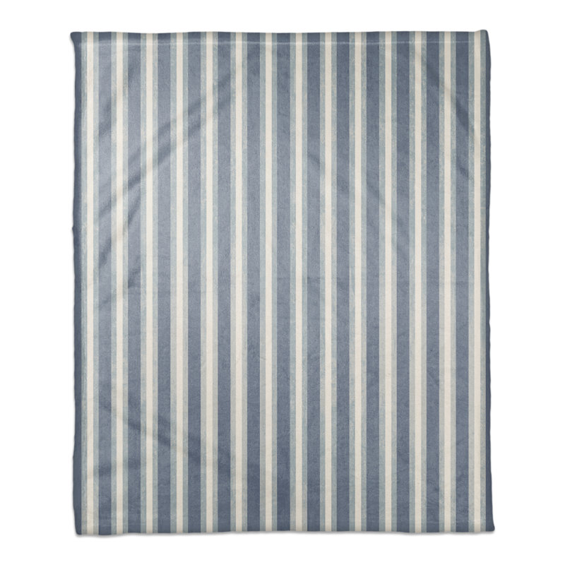 Hand Woven Throw Blanket, Blue