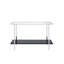 Console miroir en faux marbre et chrome