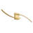 Modern Gold LED Wall Sconce, Dimmable Curved Wall Light Fixture-619059441