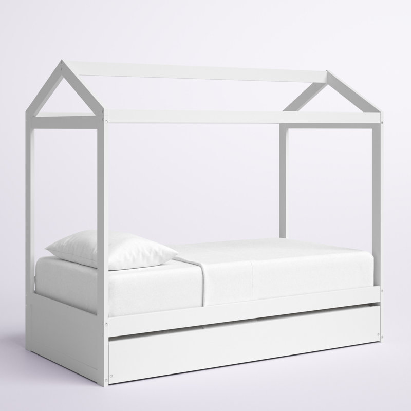 Lit plateforme simple en bois avec lit gigogne Sonette par Viv + Rae ™