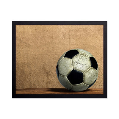 Vieux ballon de soccer