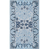 Orford Hand Tufted Wool Rug in Blue/Cream