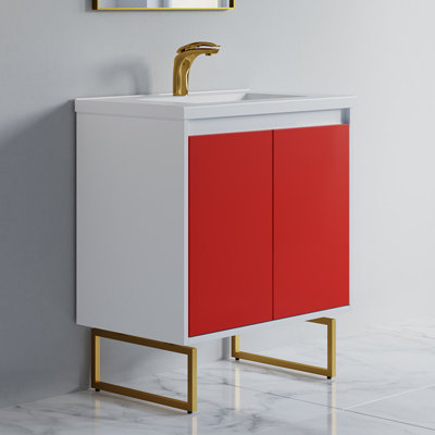 Fahmina 30'' Single Bathroom Vanity with Ceramic Top