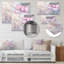 «Pink Glowing Symphony Of Iris I», décoration murale en métal, impression traditionnelle en métal-1772088989