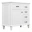 Meuble-lavabo de salle de bain avec lavabo, tiroirs rabattables et tablette réglable-1263702037