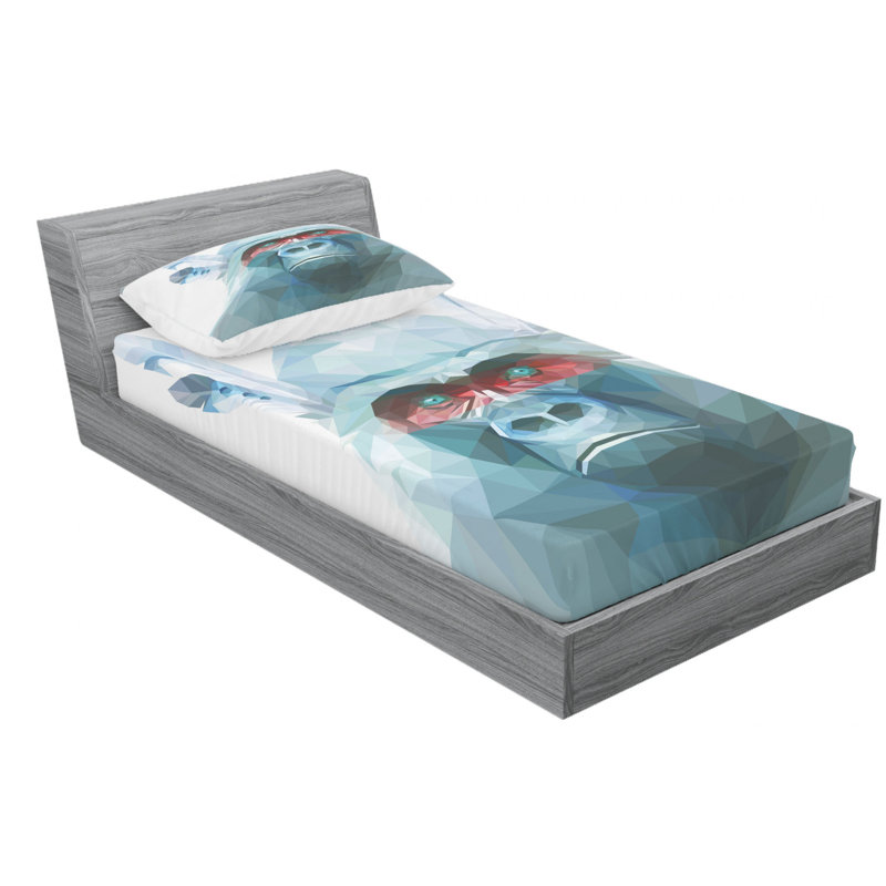 Microfiber Sheet Set, Twin Sheet Set with Fitted Sheet