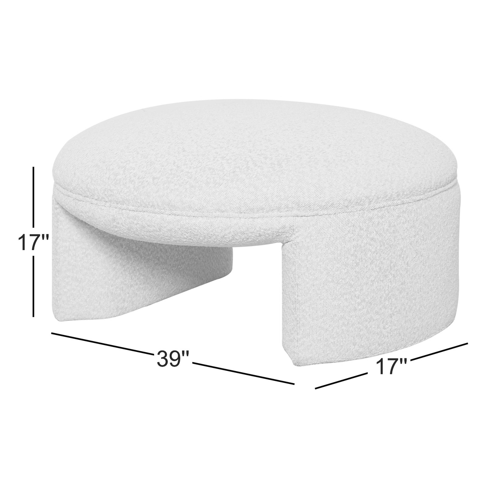 Billie 39" Upholstered Ottoman