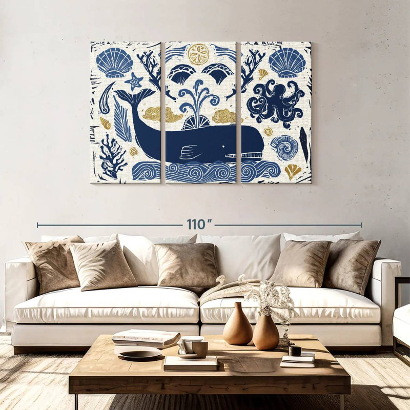 Brampt Primitive Sea I, 48" H x 74" W