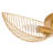 Pria 24"W Gold Leaf Shade Ceiling Light