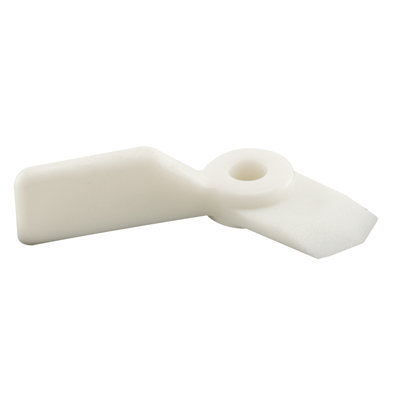 Bouton principal en nylon avec vis Prime-Line, blanc