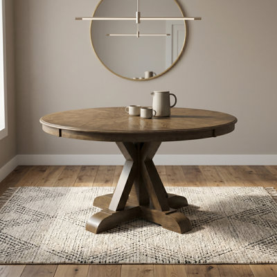 Joyce 54"W Round Solid Wood Dining Table