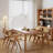Brown Rectangular Solid Wood Dining Table-1212846452