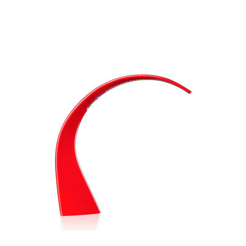 Taj LED Table Lamp, 12.6'' H X 12.2'' W X 3.74'' D, Matte Orangey Red