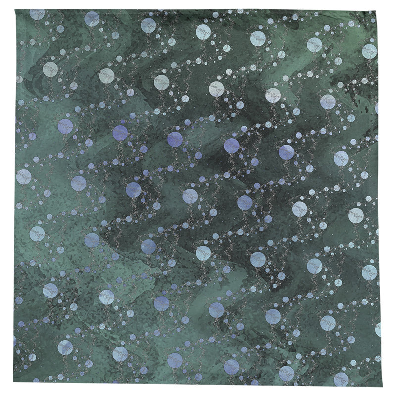Leffel Abstract Square Tablecloth, Green/Purple