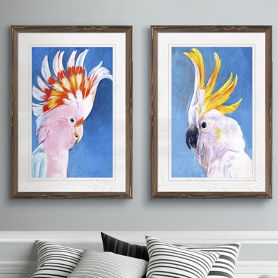 « néon mohawk i » par vincent van gogh, ensemble de 2 reproductions d’art encadrées