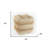 18" Tan Jute Ottoman