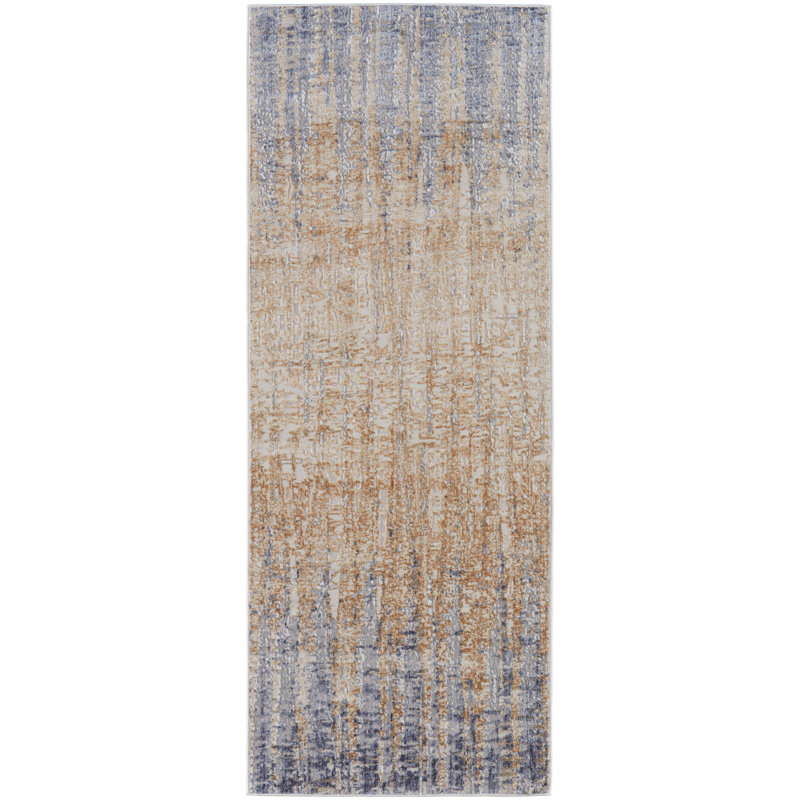 Abstract Area Rug, Runner 3' x 12'