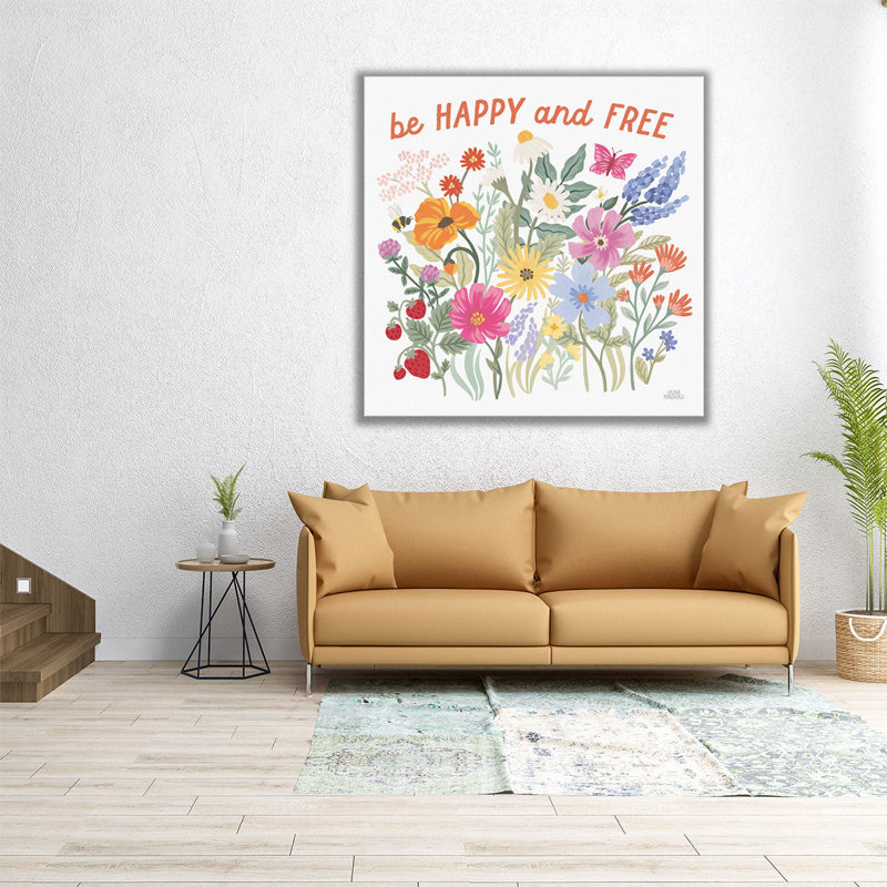 Wild Meadow III - reproduction d'art sur toile, H 30 po x l 30 po