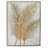 CosmoLiving by Cosmopolitan Gold Canvas Leaf Framed Wall Art with Silver Frame
