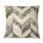 Beige Grey Chevron Pattern Dream I - Modern Throw Pillow-108514417