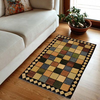 Wool Geometric Indoor Rug