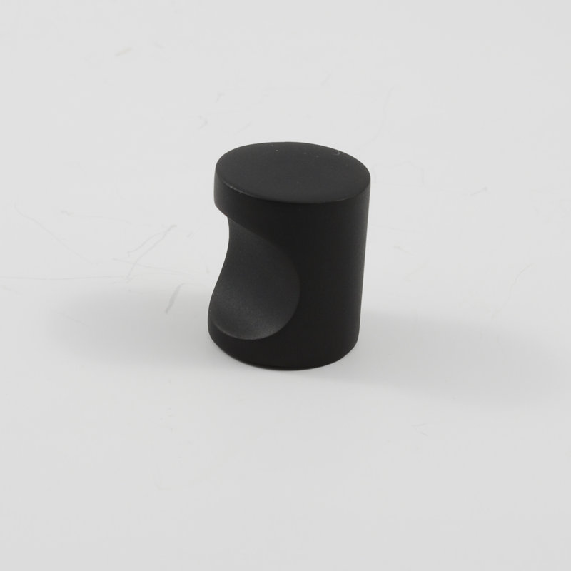 Poignée cylindrique de 3/4 po de diamètre, Noir