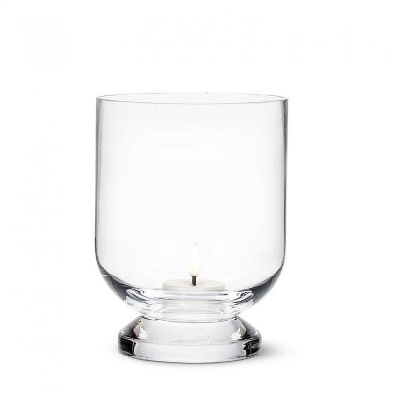 Hannmann Glass Table Vase, 5" H x 4" W x 4" D
