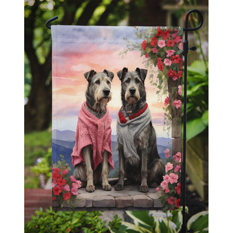 Drapeau pour chien double face en polyester H 15,5 po x l 11,25 po