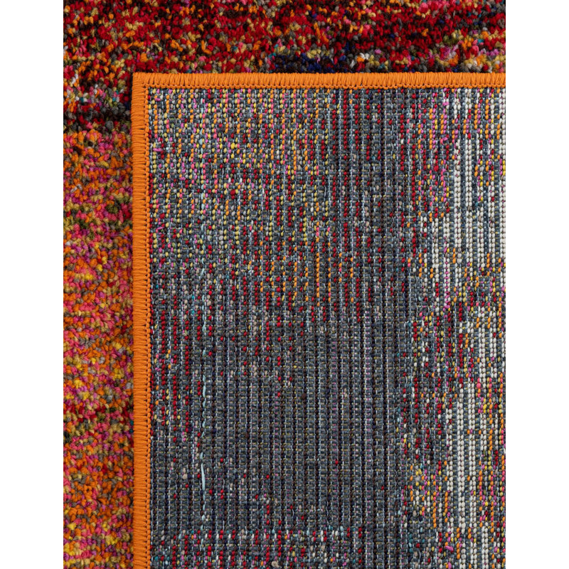 Eddins Washable Geometric Indoor Rug, Rectangle 3'3" x 5'3"