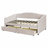 Upholstered daybed Twin Size with Two Drawers and Wood Slat-611925168