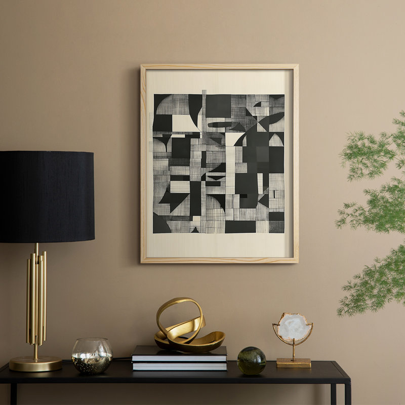 ABSTRACT Series DCCCLXXXIX Framed Print - Solid Wood, 11" H x 9" W