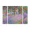 «Artist's Garden at Giverny» par Claude Monet, ensemble de 3 reproductions d'art sur toiles tendues