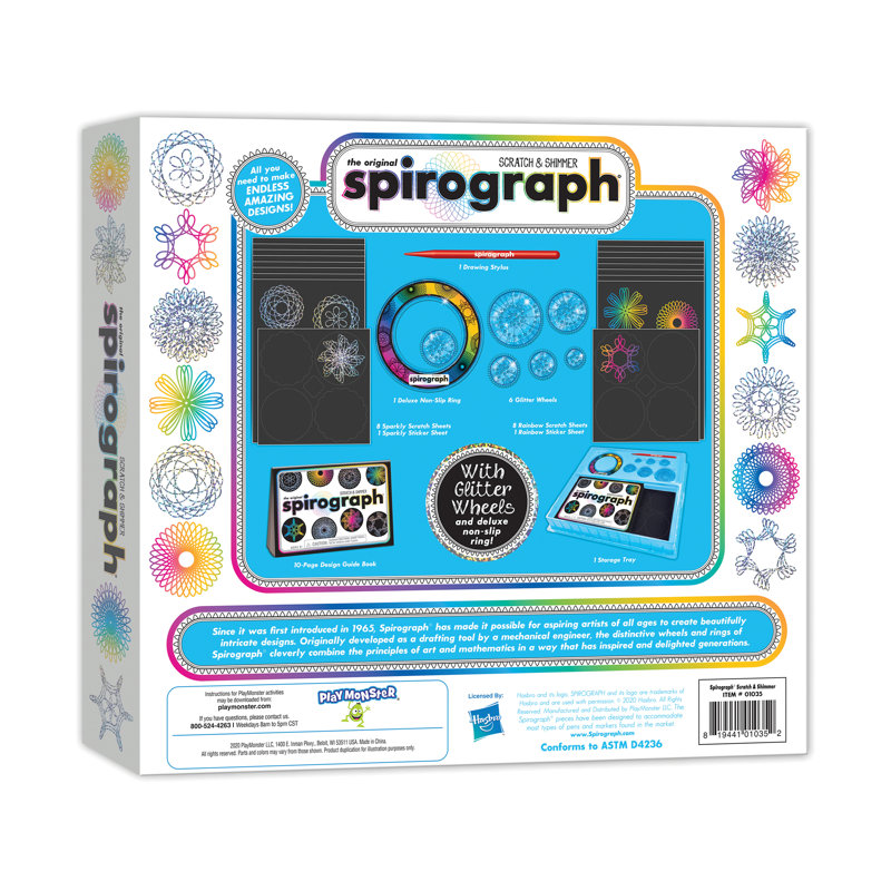 Spirograph Flash Cards