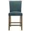 Ensemble de 2 chaises de comptoir bleu / brun Flynn-412506841